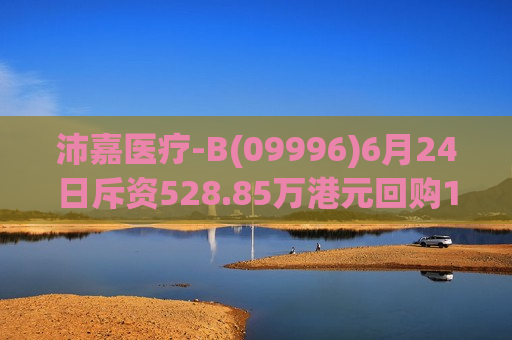 沛嘉医疗-B(09996)6月24日斥资528.85万港元回购188万股