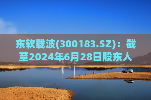 东软载波(300183.SZ)：截至2024年6月28日股东人数为26832人