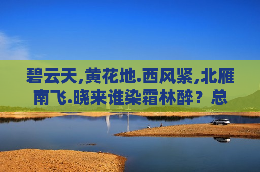 碧云天,黄花地.西风紧,北雁南飞.晓来谁染霜林醉？总是离人泪.是怎样的场面？